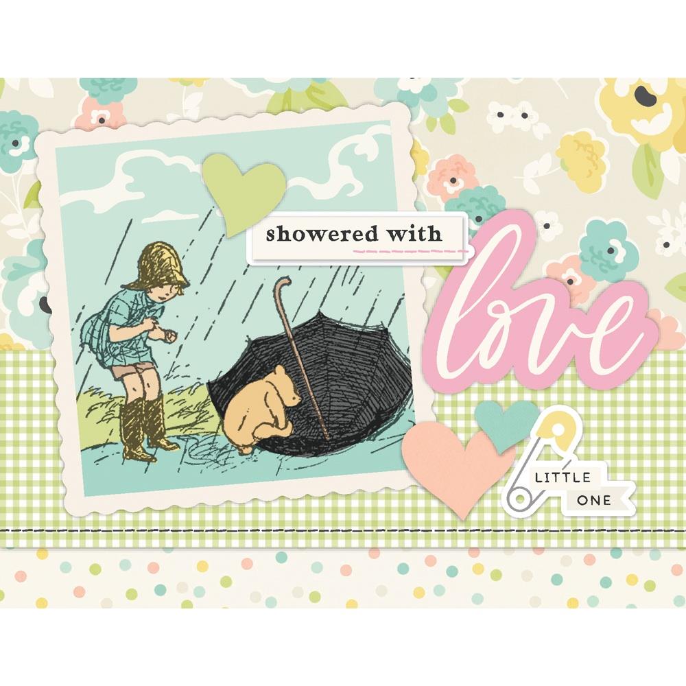 Simple Stories Say Cheese Classic Pooh Baby Card Kit 25836 Showered With Love