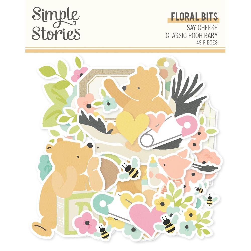 Simple Stories Say Cheese Classic Pooh Baby Floral Bits And Pieces 25828