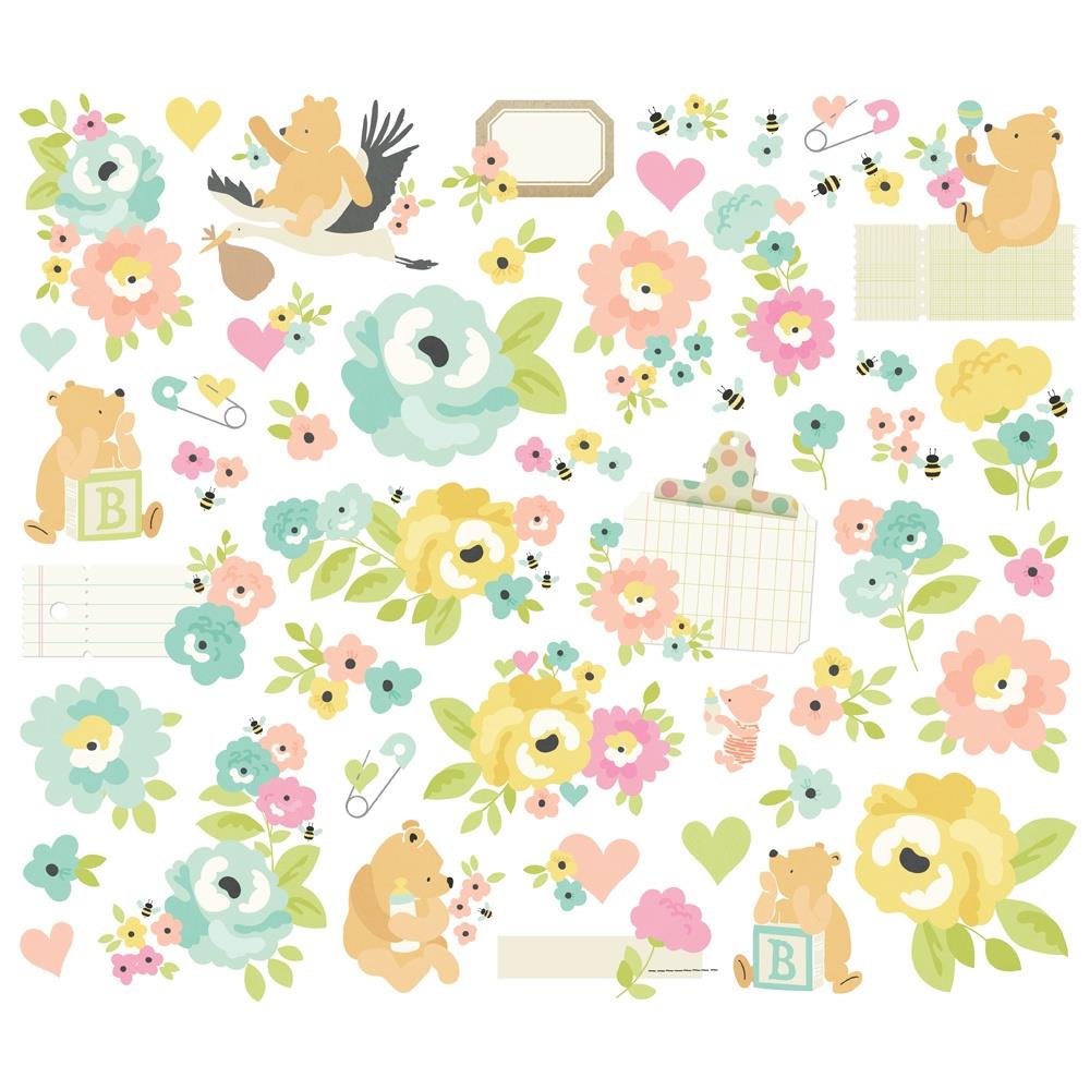 Simple Stories Say Cheese Classic Pooh Baby Floral Bits And Pieces 25828 Flowers