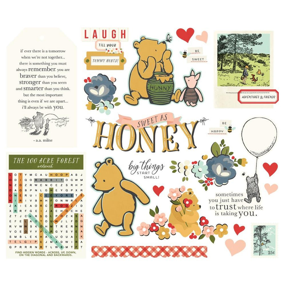 Silly Old Bear Sentiments Press Plate & Die Set da The Say Cheese Silly Old Bear Sentiments Press Plate & Die Set da The Say Cheese