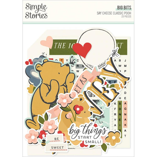 Spellbinders Say Cheese Classic Pooh Baby Etched Dies Baby Accessories