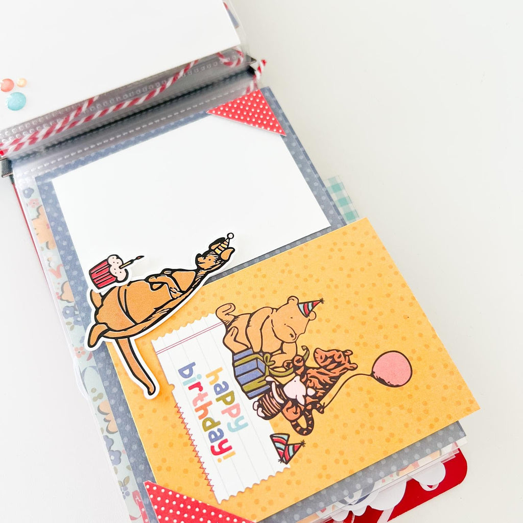 Simple Stories Say Cheese Classic Pooh Birthday 12 x 12 Collection Kit 24800 Celebration Flipbook