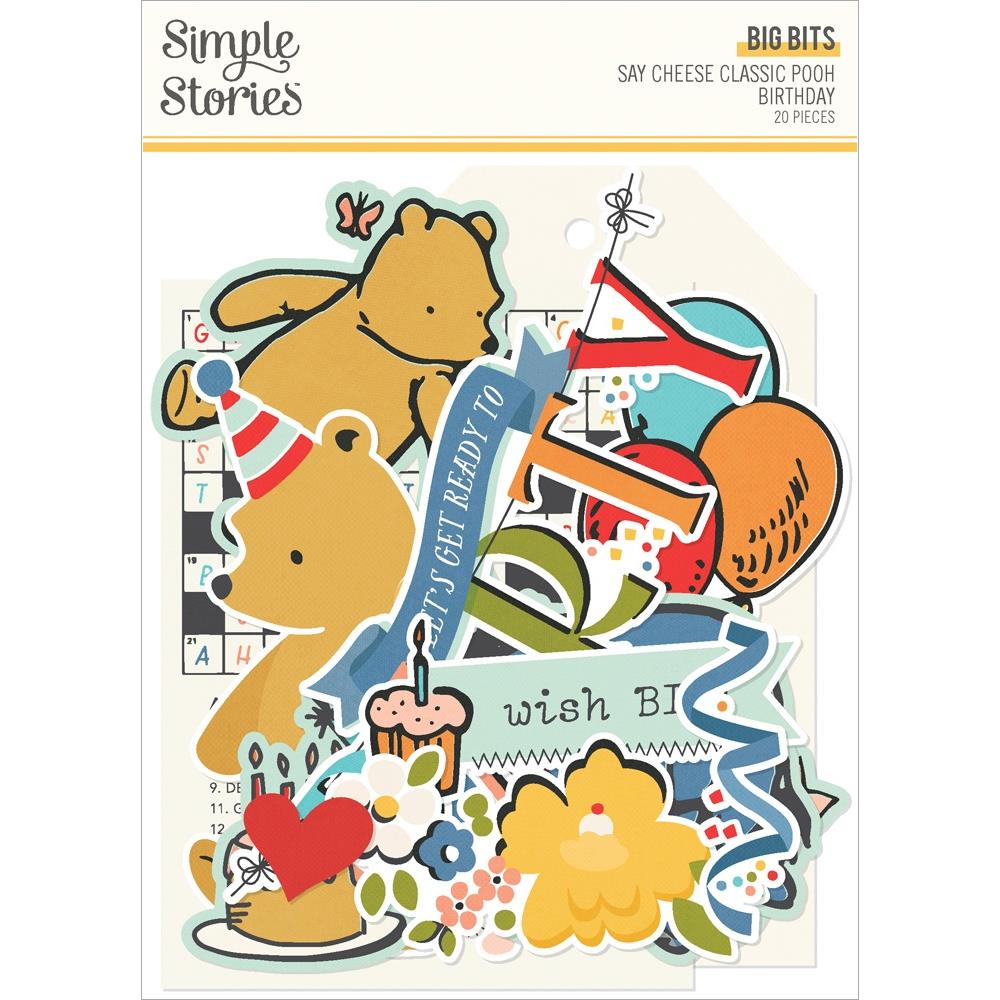 Simple Stories Say Cheese Classic Pooh Birthday Big Bits And Pieces 24809