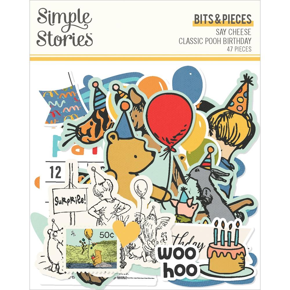 Simple Stories Say Cheese Classic Pooh Birthday Bits And Pieces 24808 Party Time