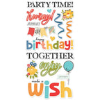 Simple Stories Say Cheese Classic Pooh Birthday Foam Stickers 24811 Party Time Sentiments