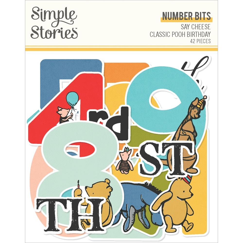 Simple Stories Say Cheese Classic Pooh Birthday Number Bits And Pieces 24810