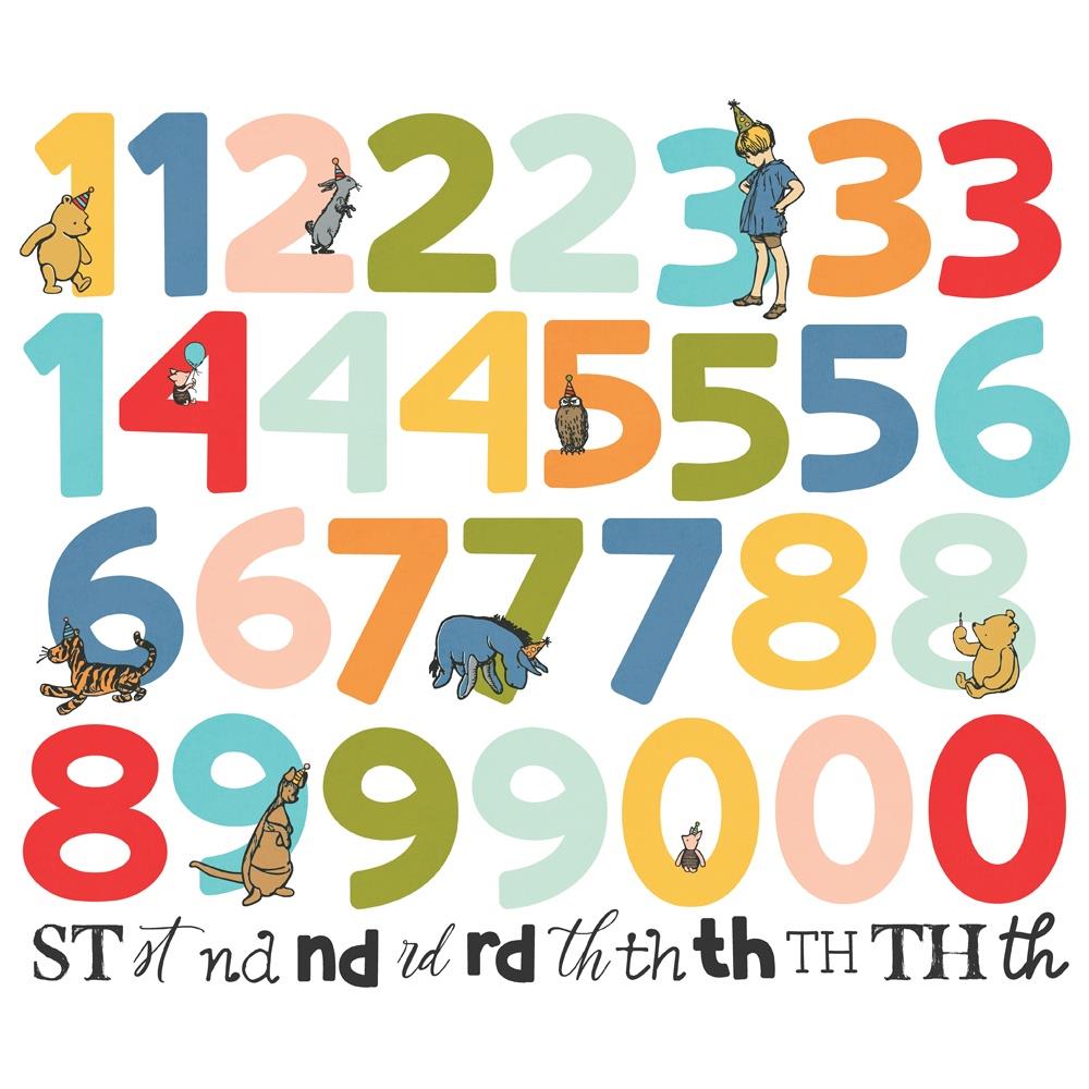 Simple Stories Say Cheese Classic Pooh Birthday Number Bits And Pieces 24810 Party Time