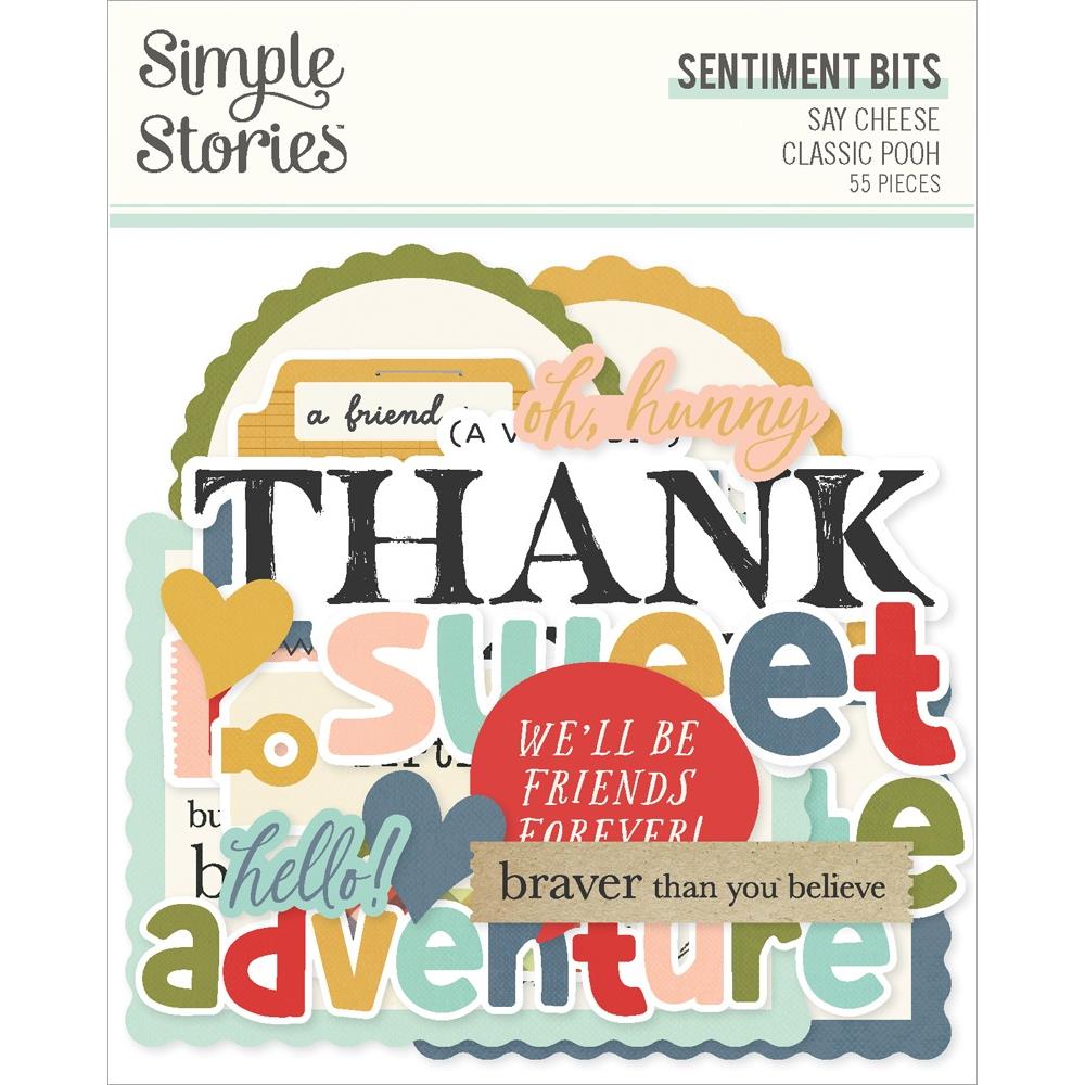 Simple Stories Say Cheese Classic Pooh Sentiment Bits And Pieces 23924