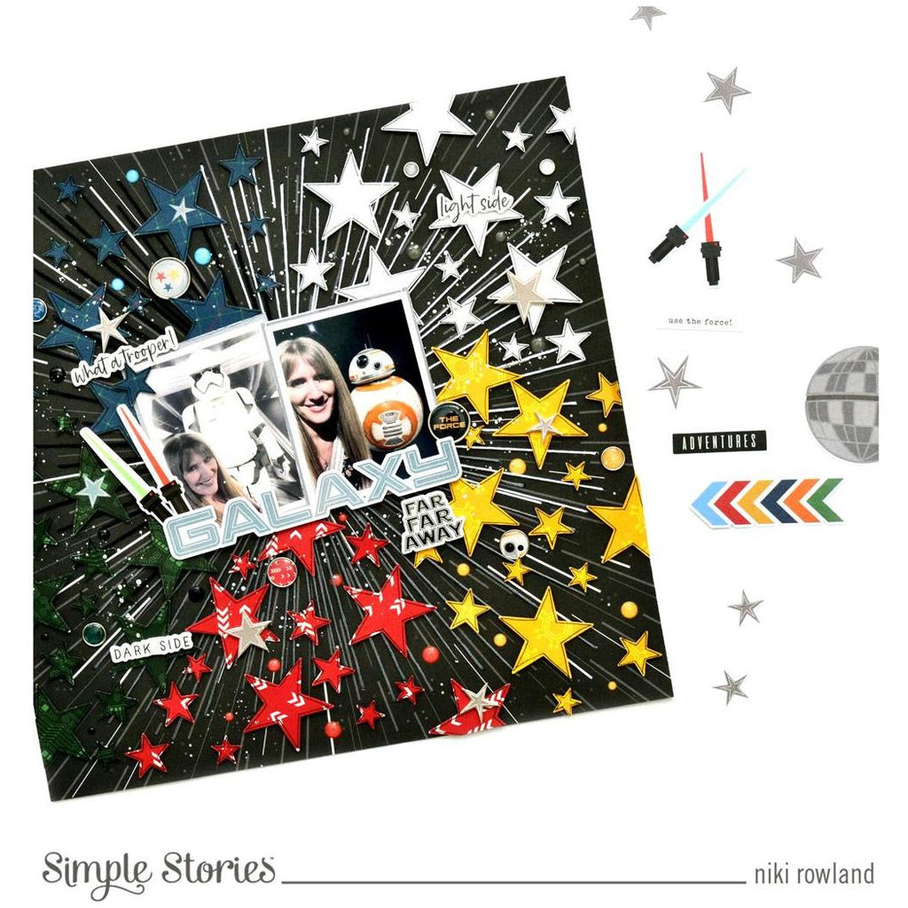 Simple Stories Say Cheese Galaxy Glossy Enamel Dots 22455 Star Wars Layout