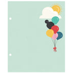 Simple Stories Say Cheese Happiest Place 6 x 8 Snap Binder Inserts 26233 Balloons and Sun