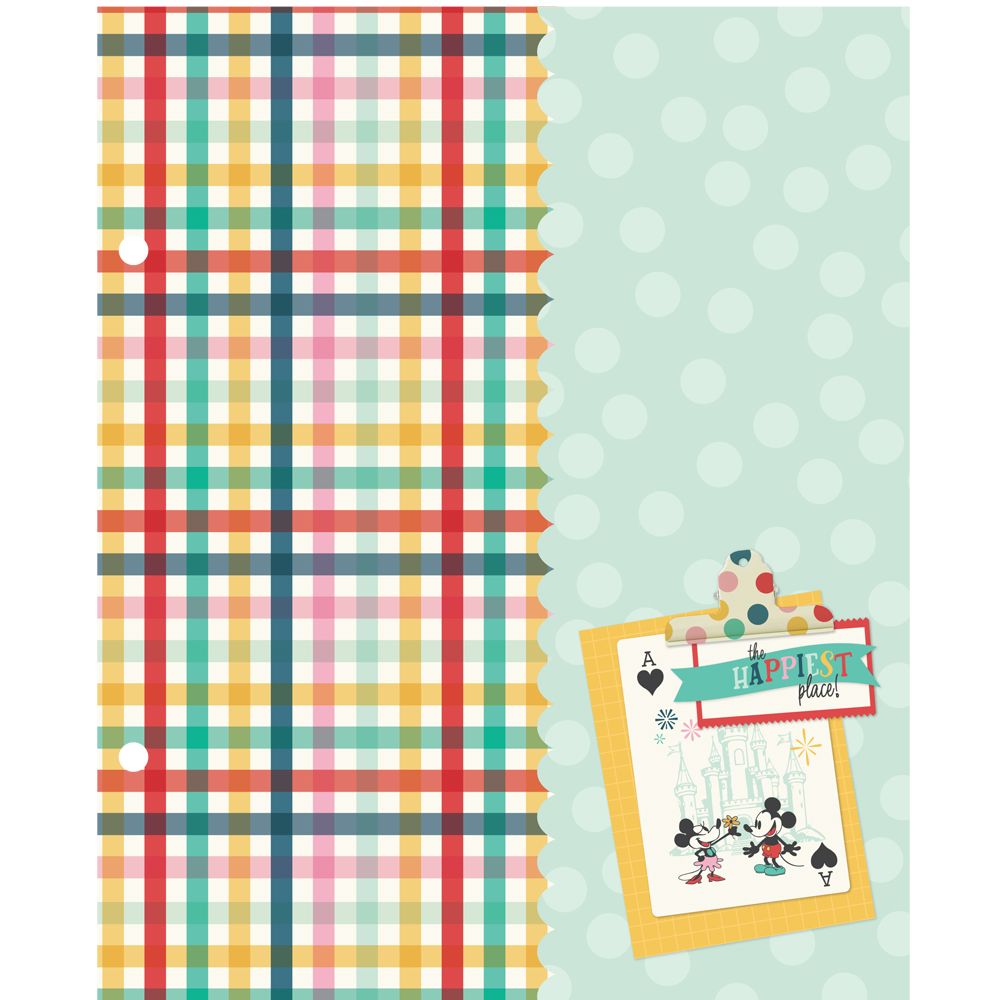 Simple Stories Say Cheese Happiest Place 6 x 8 Snap Binder Inserts 26233 Mickey Mouse