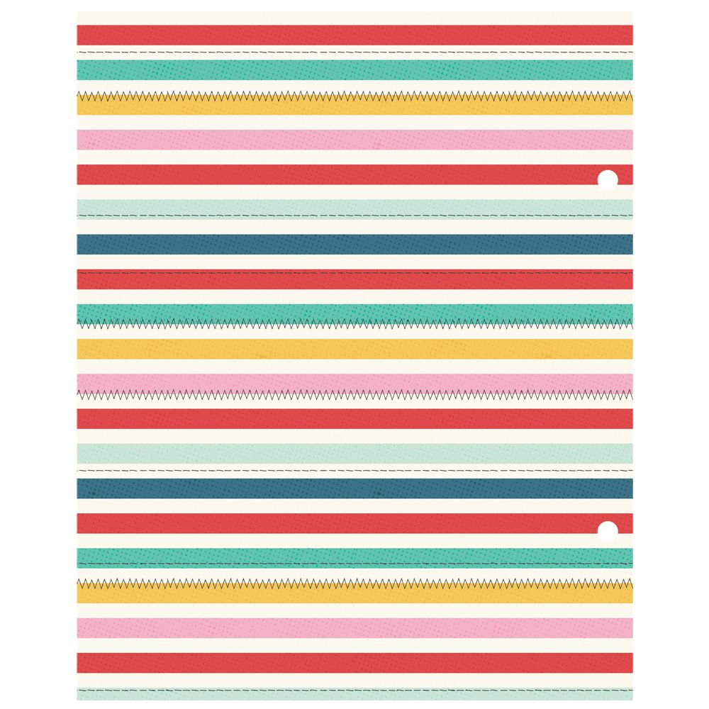 Simple Stories Say Cheese Happiest Place 6 x 8 Snap Binder Inserts 26233 Stripes