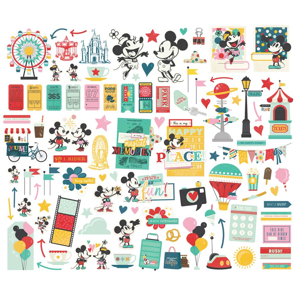 Simple Stories Say Cheese Happiest Place Bits And Pieces 26227 Disney Images