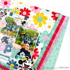 Simple Stories Say Cheese Happiest Place Floral Bits And Pieces 26229 Disney Ears Layout