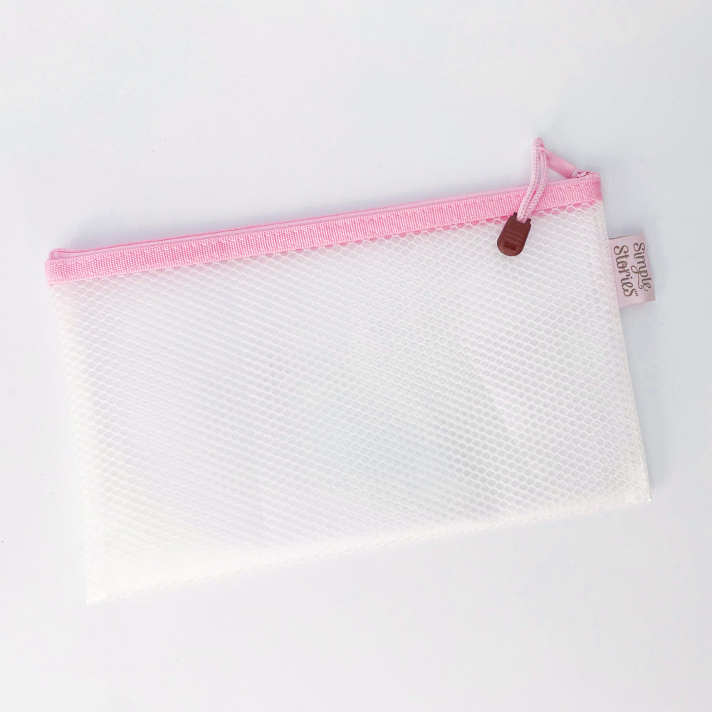 Simple Stories Small 10 x 6 Pink Craft Storage Pouch 25689