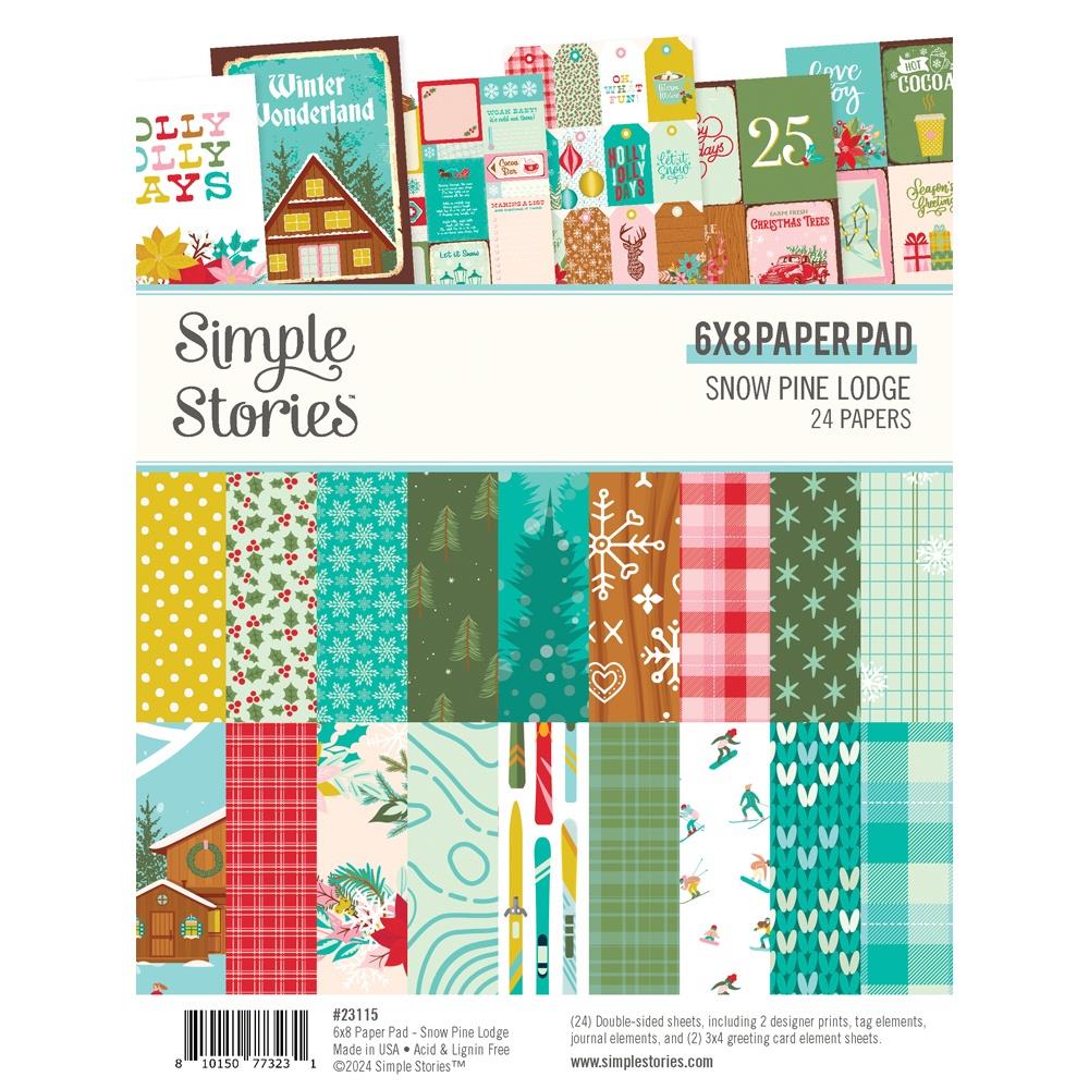 Simple Stories Snow Pine Lodge 6 x 8 Paper Pad 23115