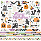 Simple Stories Spooky Things 12 x 12 Collection Kit 24900 Cardstock Stickers