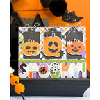 Simple Stories Spooky Things 6 x 8 Paper Pad 24915 Pumpkin Halloween Card
