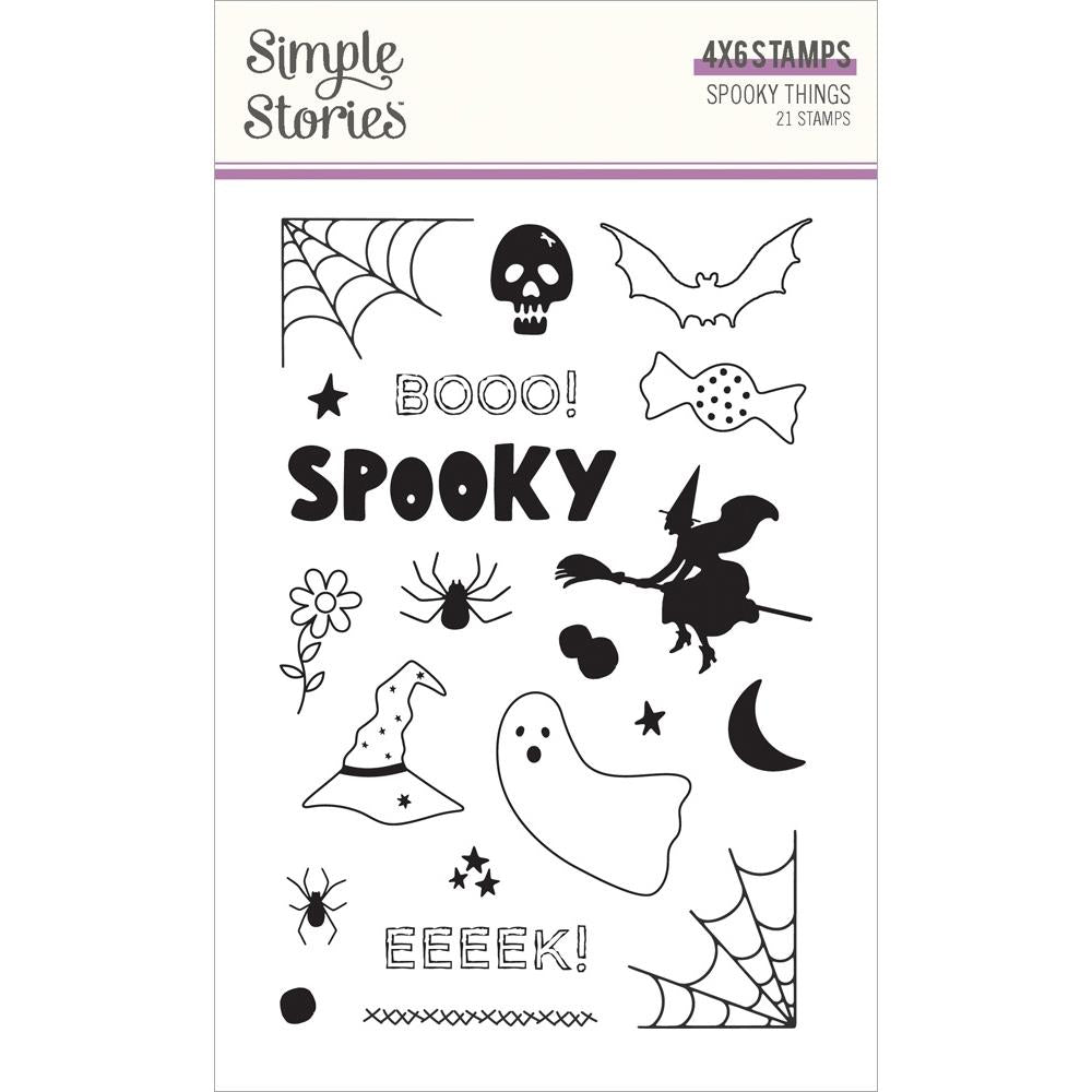 Simple Stories Spooky Things Clear Stamps 24924