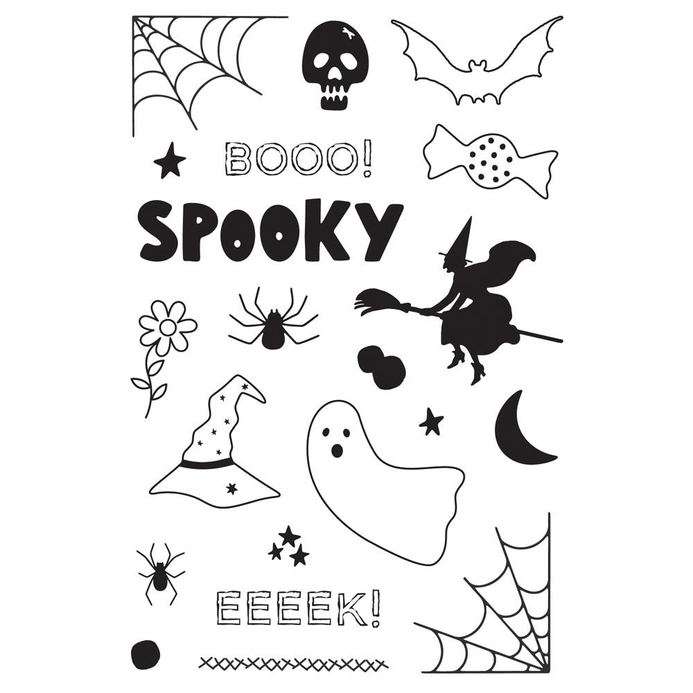 Simple Stories Spooky Things Clear Stamps 24924 Halloween Images