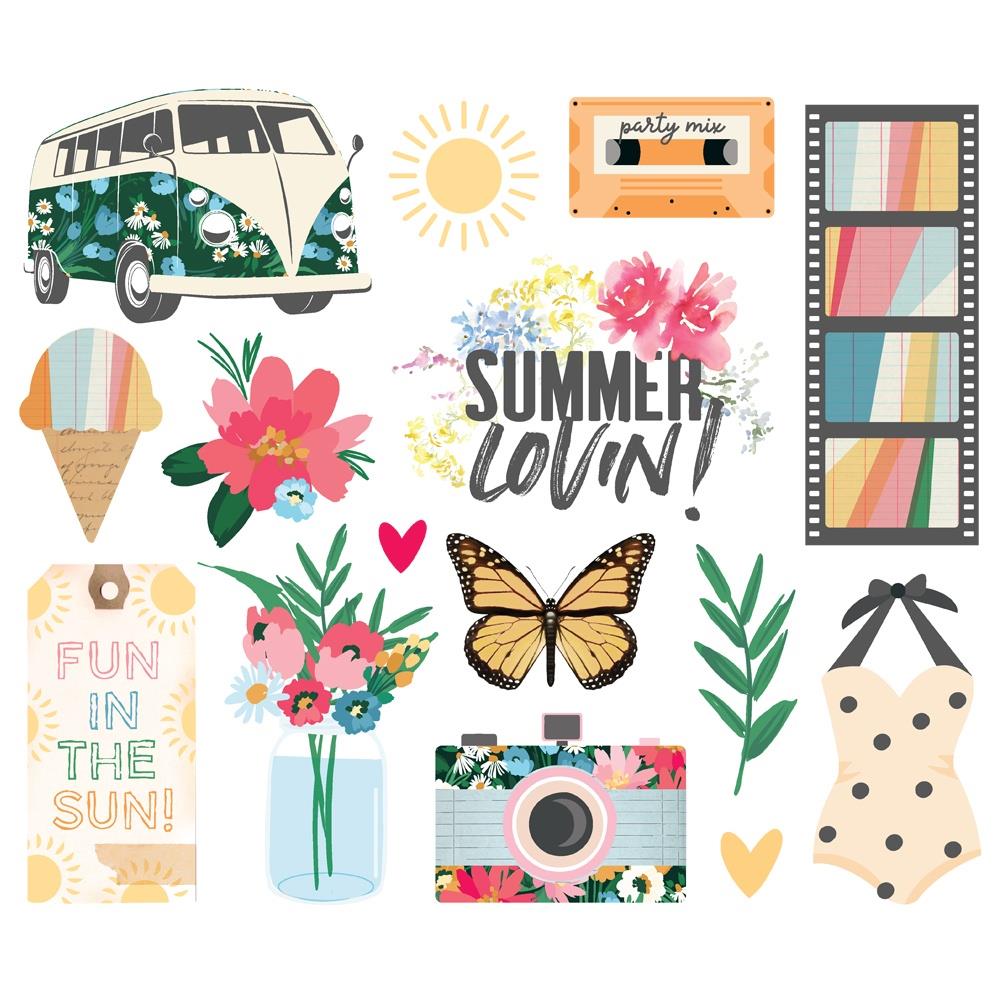 Simple Stories Sunny Days Big Bits And Pieces 24522 Product Image