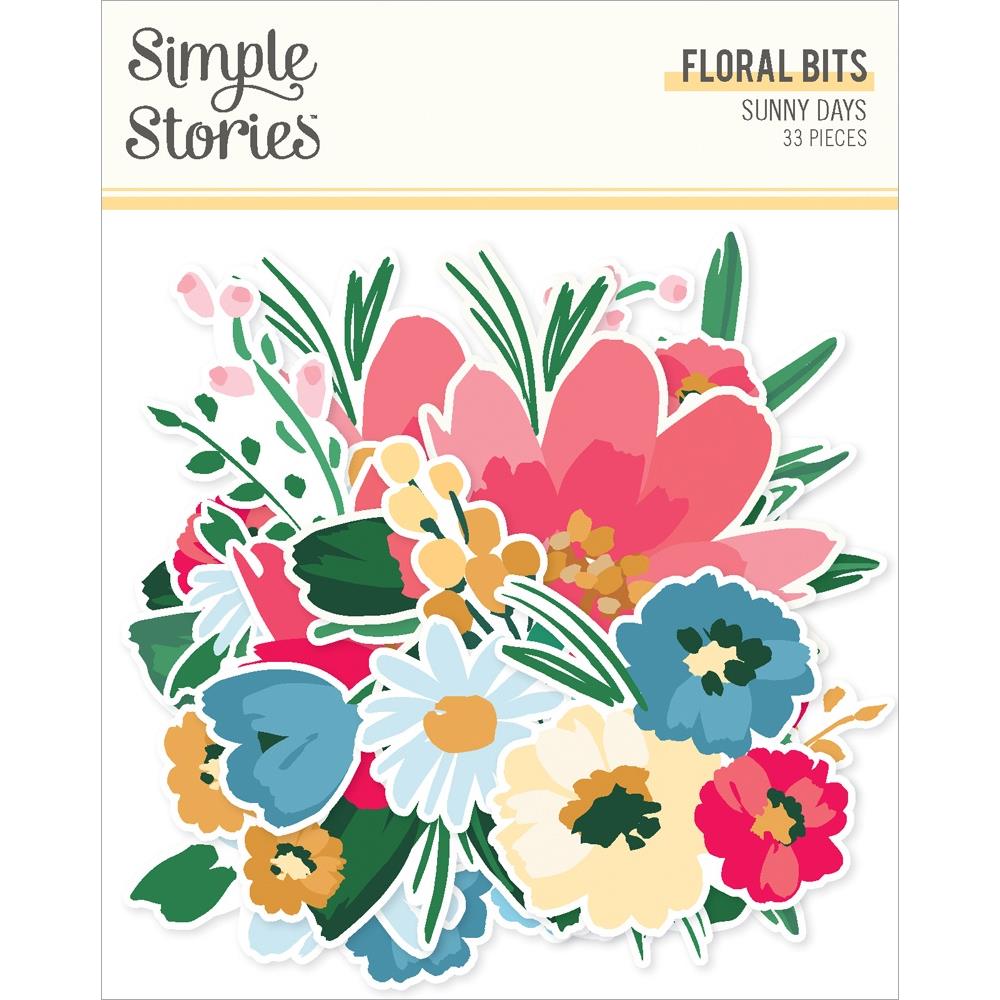 Simple Stories Sunny Days Floral Bits And Pieces 24520