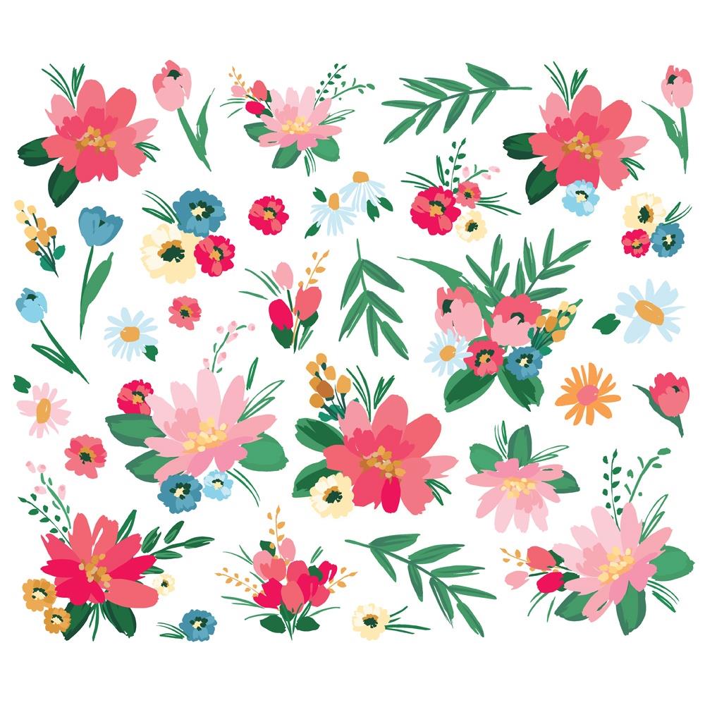 Simple Stories Sunny Days Floral Bits And Pieces 24520 Product Image