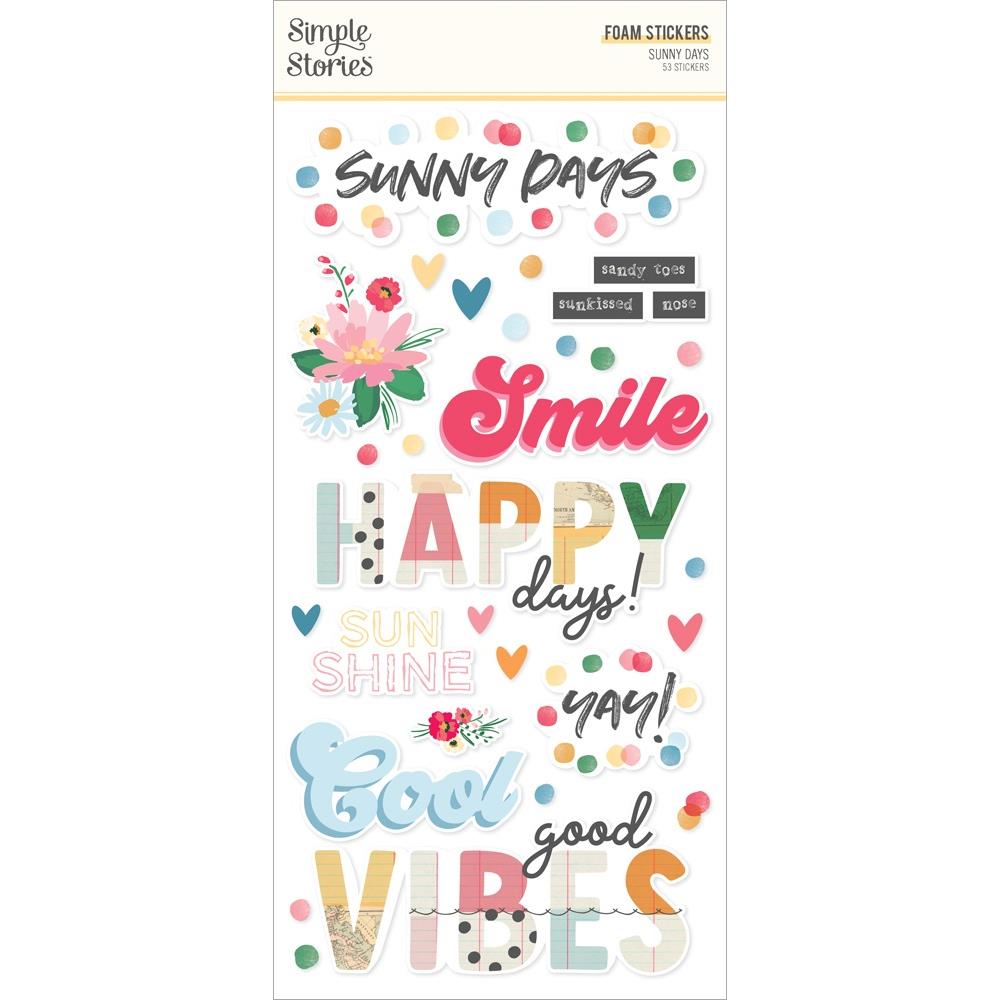 Simple Stories Sunny Days Foam Stickers 24523