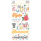 Simple Stories Sunny Days Foam Stickers 24523 Rear Packaging