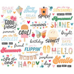 Simple Stories Sunny Days Sentiments Bits And Pieces 24521 Summer Sentiments