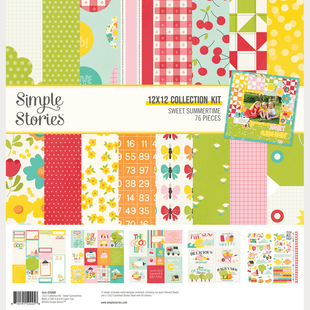 Simple Stories Sweet Summertime 12 x 12 Collection Kit 26800