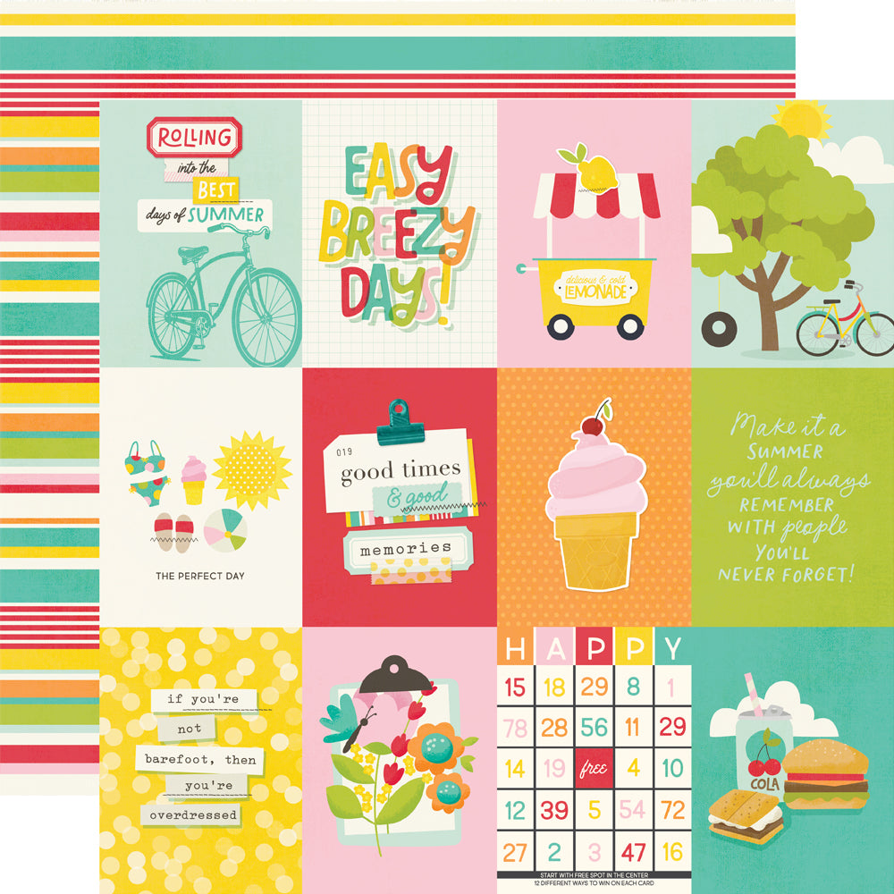 Simple Stories Sweet Summertime 12 x 12 Collection Kit 26800 Best Days Of Summer