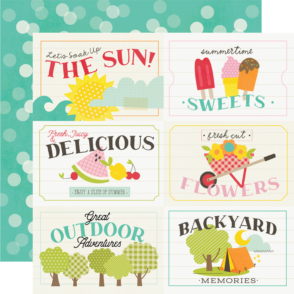 Simple Stories Sweet Summertime 12 x 12 Collection Kit 26800 Let's Soak Up The Sun
