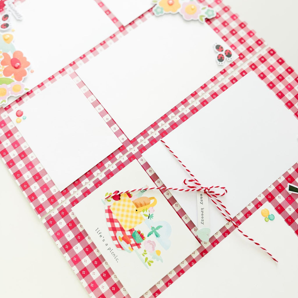 Simple Stories Sweet Summertime 12 x 12 Collection Kit 26800 Picnic Layout