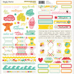 Simple Stories Sweet Summertime 12 x 12 Collector's Essential Kit 26801 Summer Sentiments