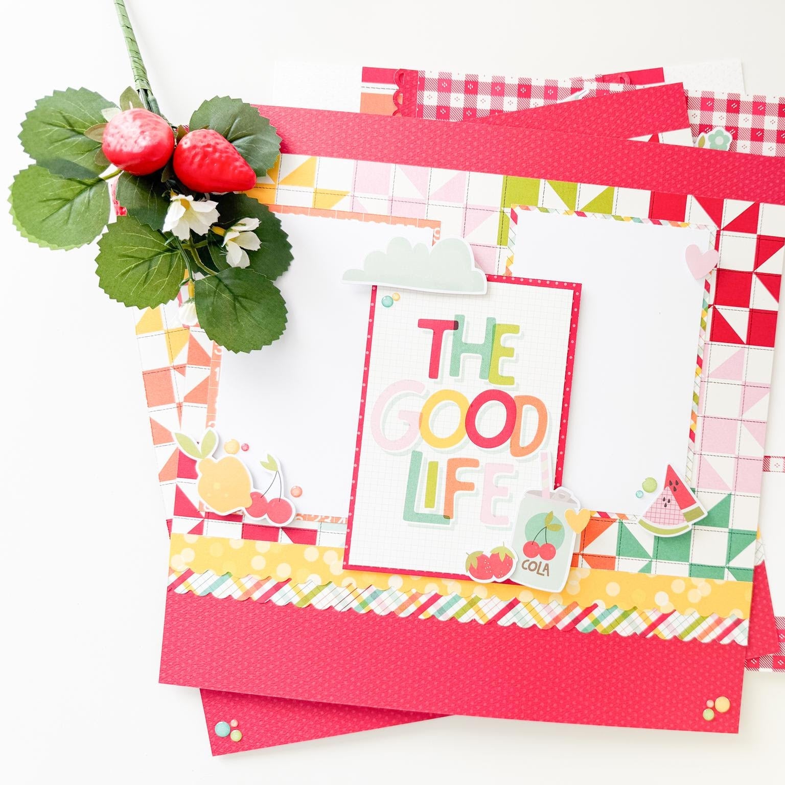 Simple Stories Sweet Summertime 6 x 8 Paper Pad 26816 The Good Life Layout