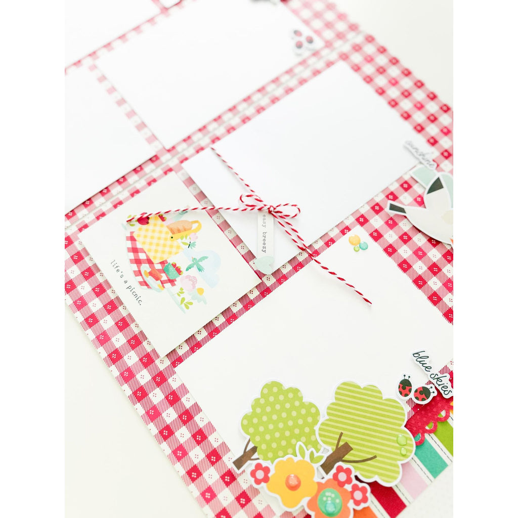 Simple Stories Sweet Summertime Bits And Pieces 26819 Summer Picnic Layout
