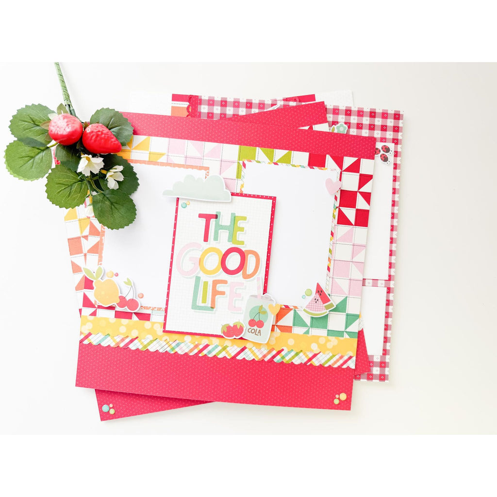Simple Stories Sweet Summertime Bits And Pieces 26819 The Good Life Layout