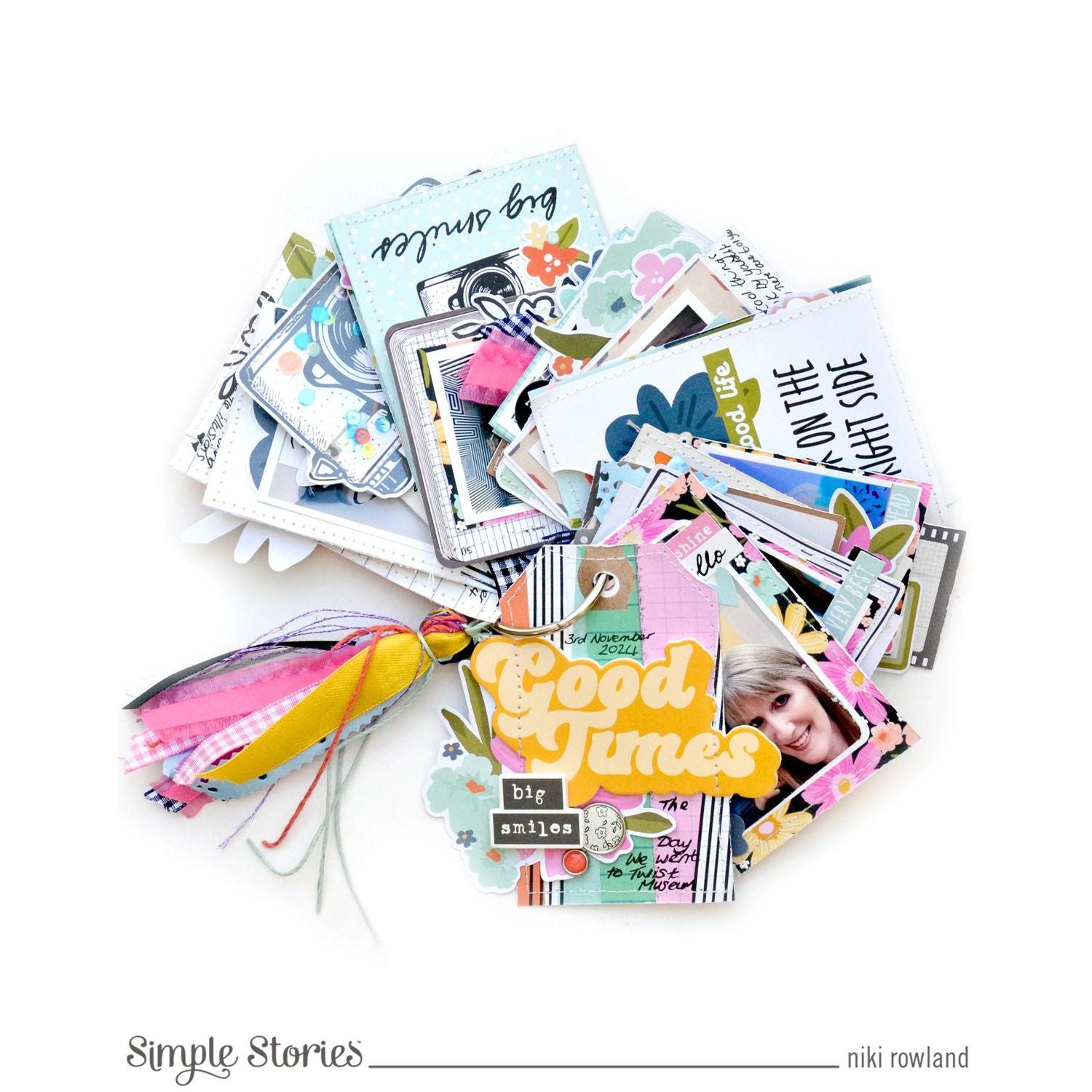 Simple Stories Take Note Floral Bits And Pieces 25920 Good Times Tags