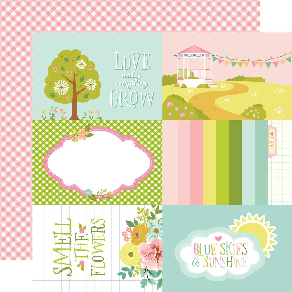 Simple Stories Tea Garden 12 x 12 Collection Kit 24100 4X6 Elements
