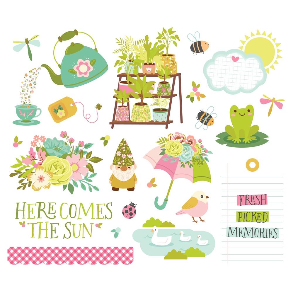 Simple Stories Tea Garden Big Bits And Pieces 24121 Detailed View