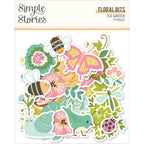 Simple Stories Tea Garden Floral Bits And Pieces 24120