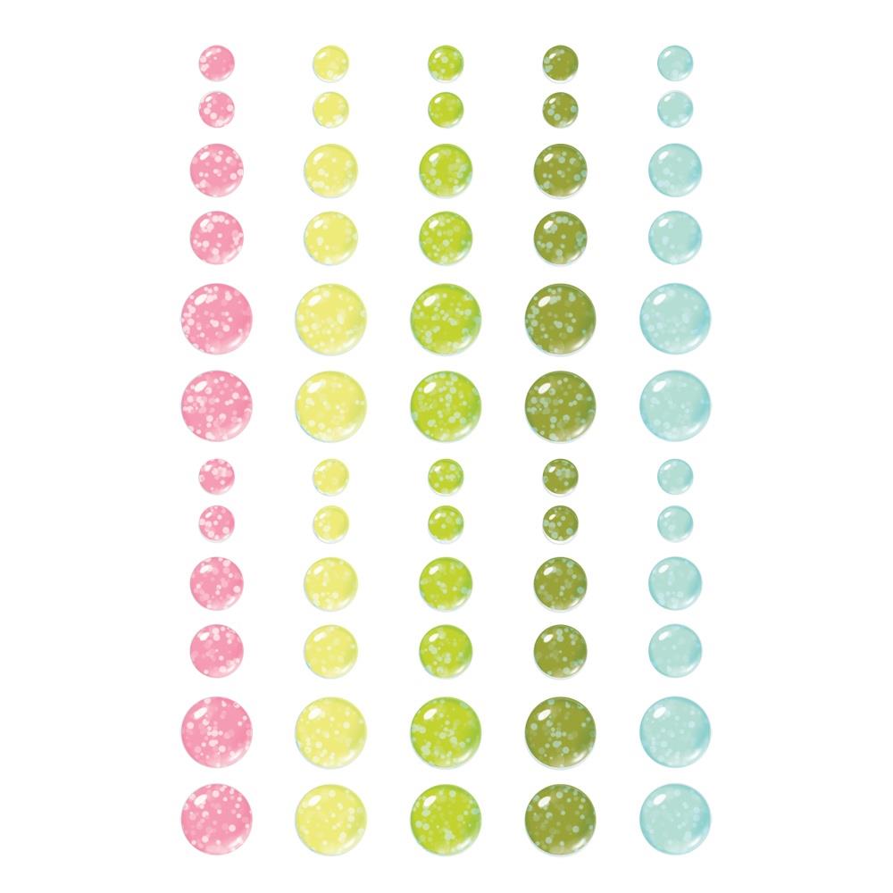Simple Stories Tea Garden Glitter Enamel Dots 24124 Detailed View