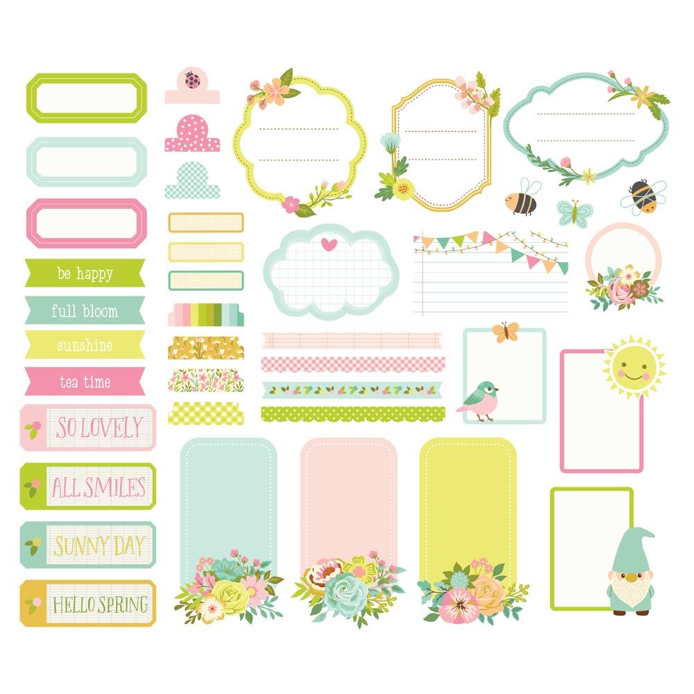 Simple Stories Tea Garden Journal Bits And Pieces 24119 Detailed View
