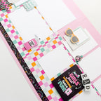 Simple Stories Totally 80's 12 x 12 Collection Kit 26700 Girls Just Wanna Have Fun Layout