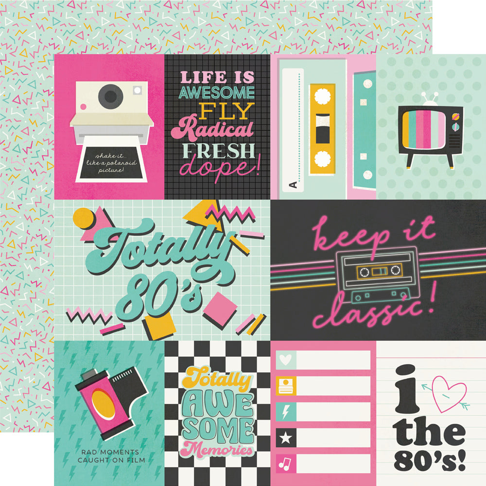 Simple Stories Totally 80's 12 x 12 Collection Kit 26700 Keep It Classic