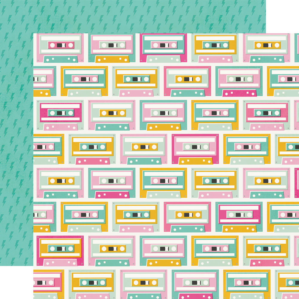 Simple Stories Totally 80's 12 x 12 Collection Kit 26700 Mix Tape