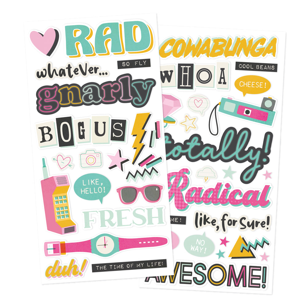 Simple Stories Totally 80's Foam Stickers 26710