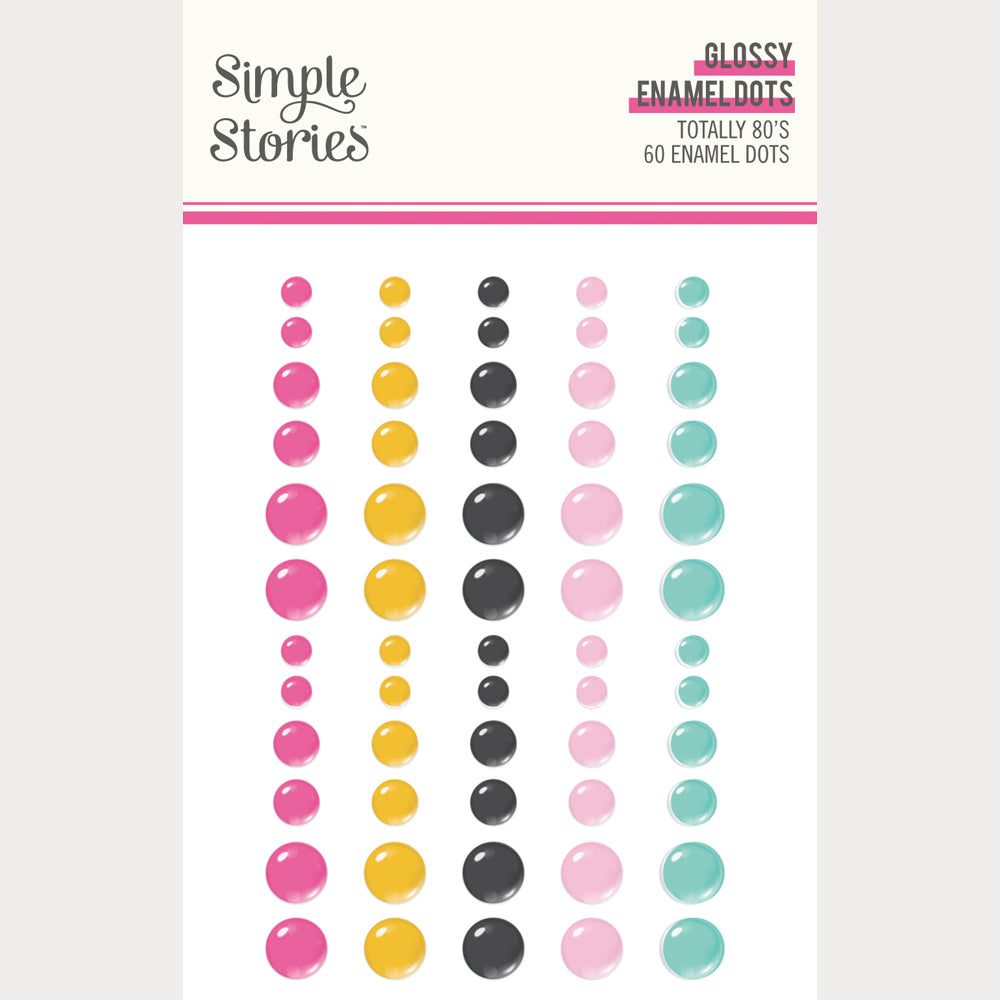 Simple Stories Totally 80's Glossy Enamel Dots 26712