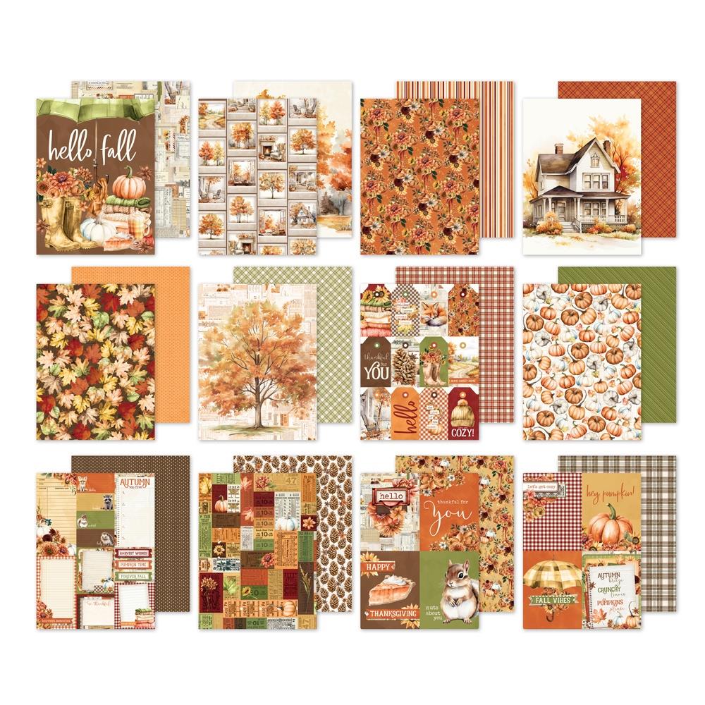 Simple Stories Vintage Autumn Breeze 6 x 8 Paper Pad 25119 Detailed Images